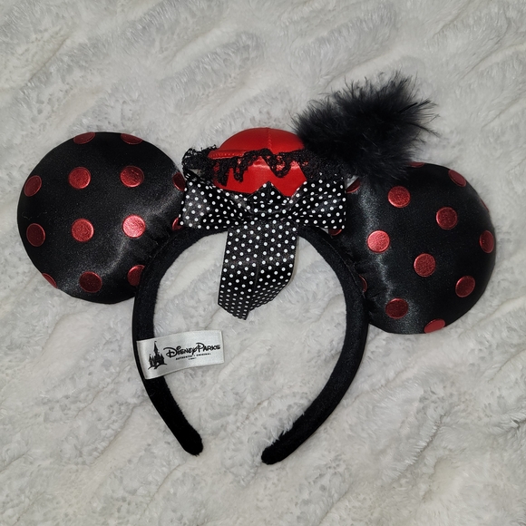 Disney Black and Red Polka Dot Mouse Ears Headband - Picture 2 of 2